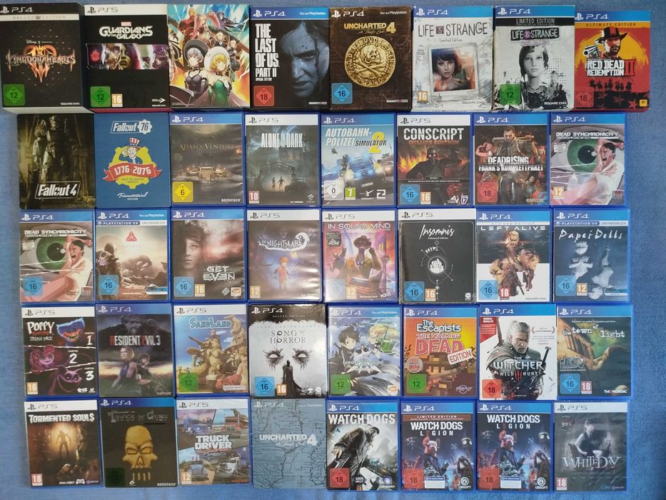 CONSCRIPT, Resident Evil, Sand Land, TLOU 2, Song of Horror, Witcher 3