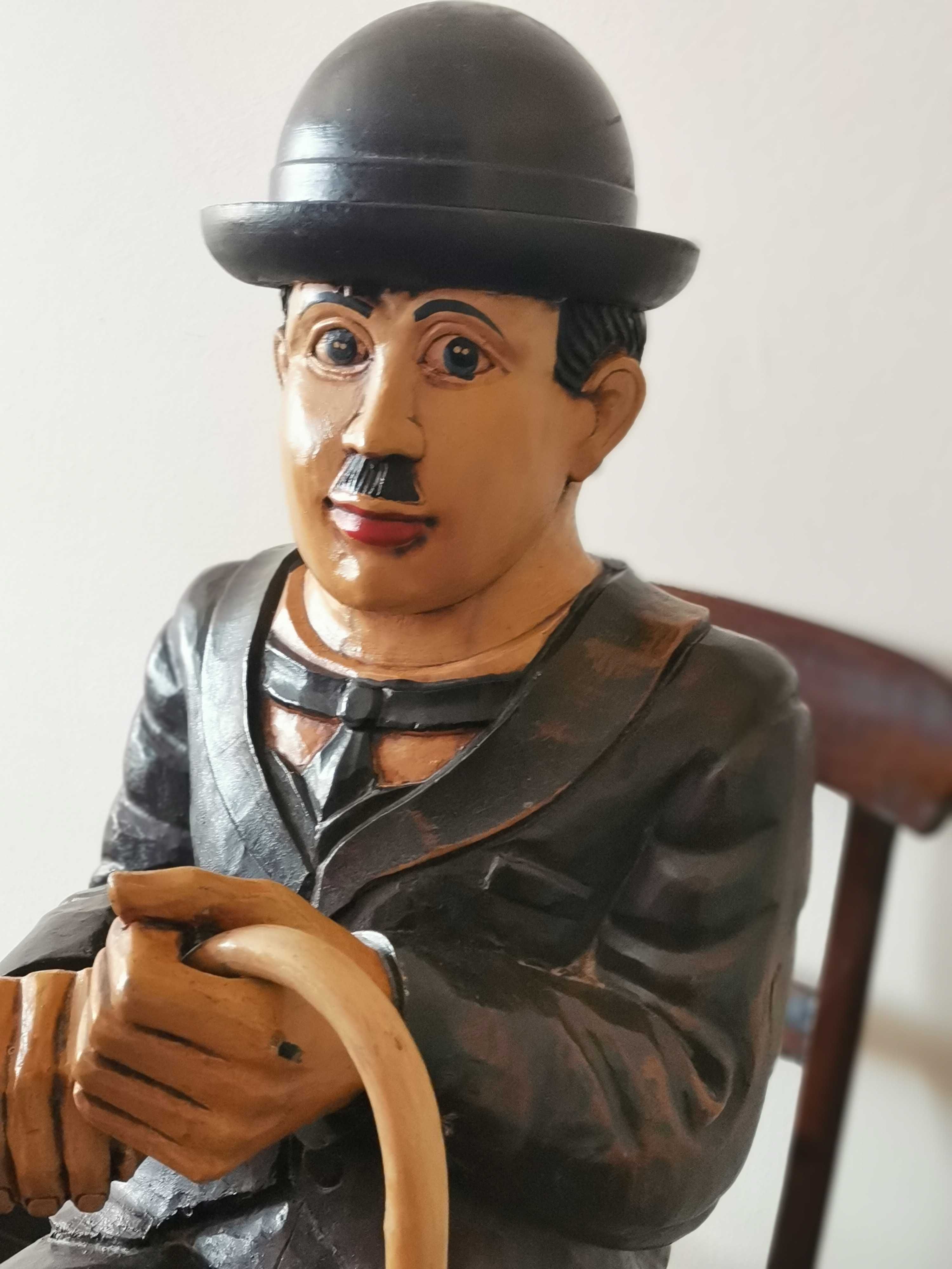Antyczna rzeźba CHARLIE CHAPLIN Art Deco