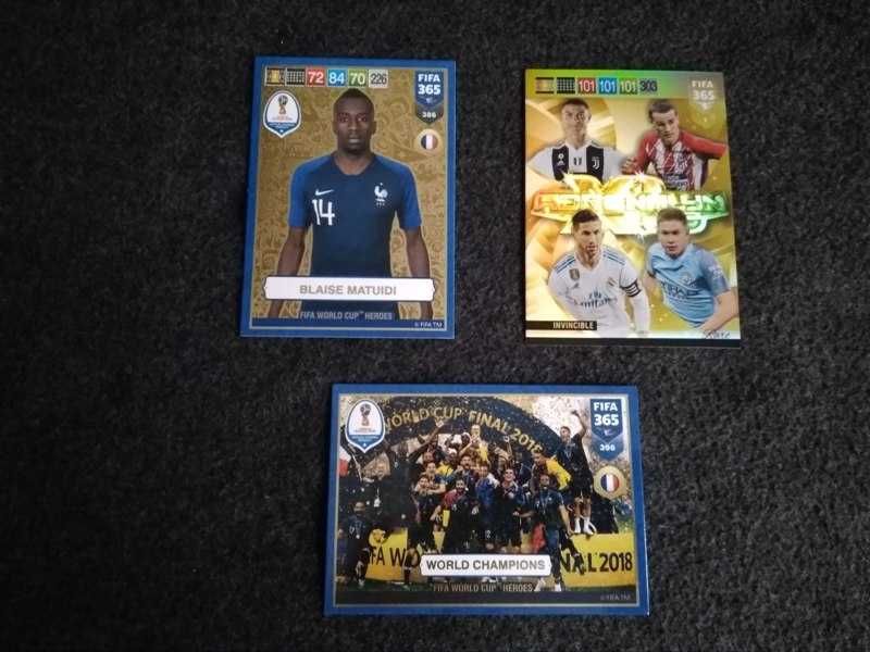 Karty kolekcjonerskie PANINI piłkarskie 2019 - 283 sztuki