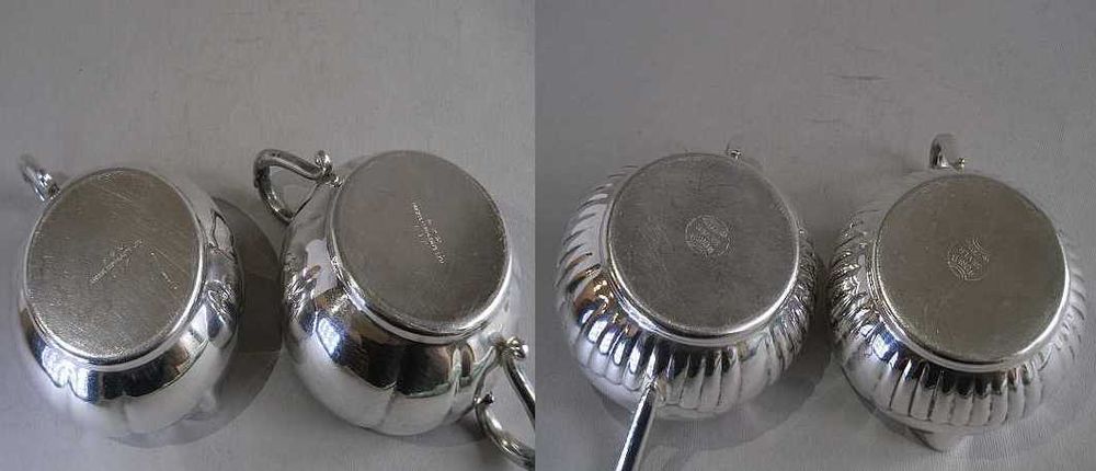 Два винтажных кофейных набора, столовое серебро (мельхиор), США