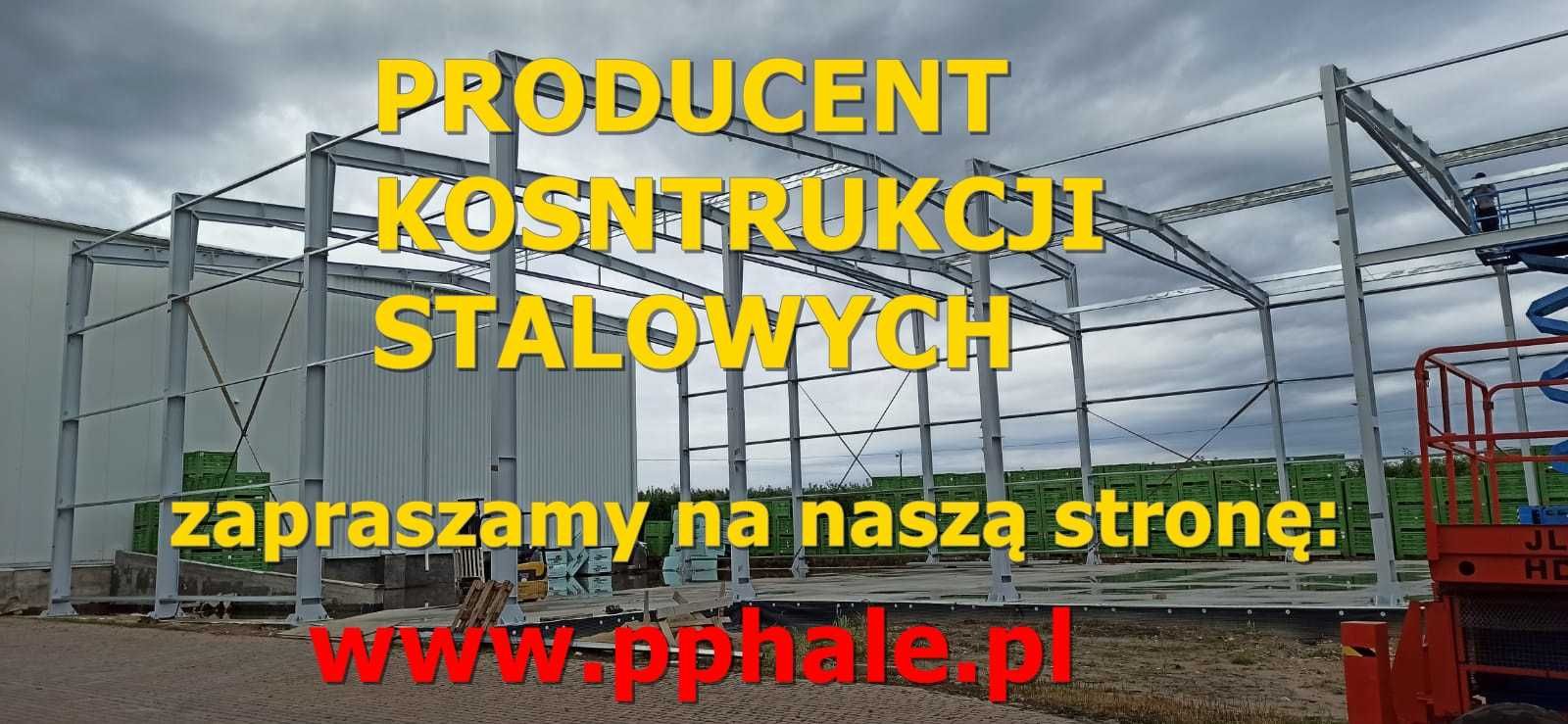 Konstrukcja Stalowa 8x12 m - Hala Wiata Garaż Magazyn - Nowa i Solidna