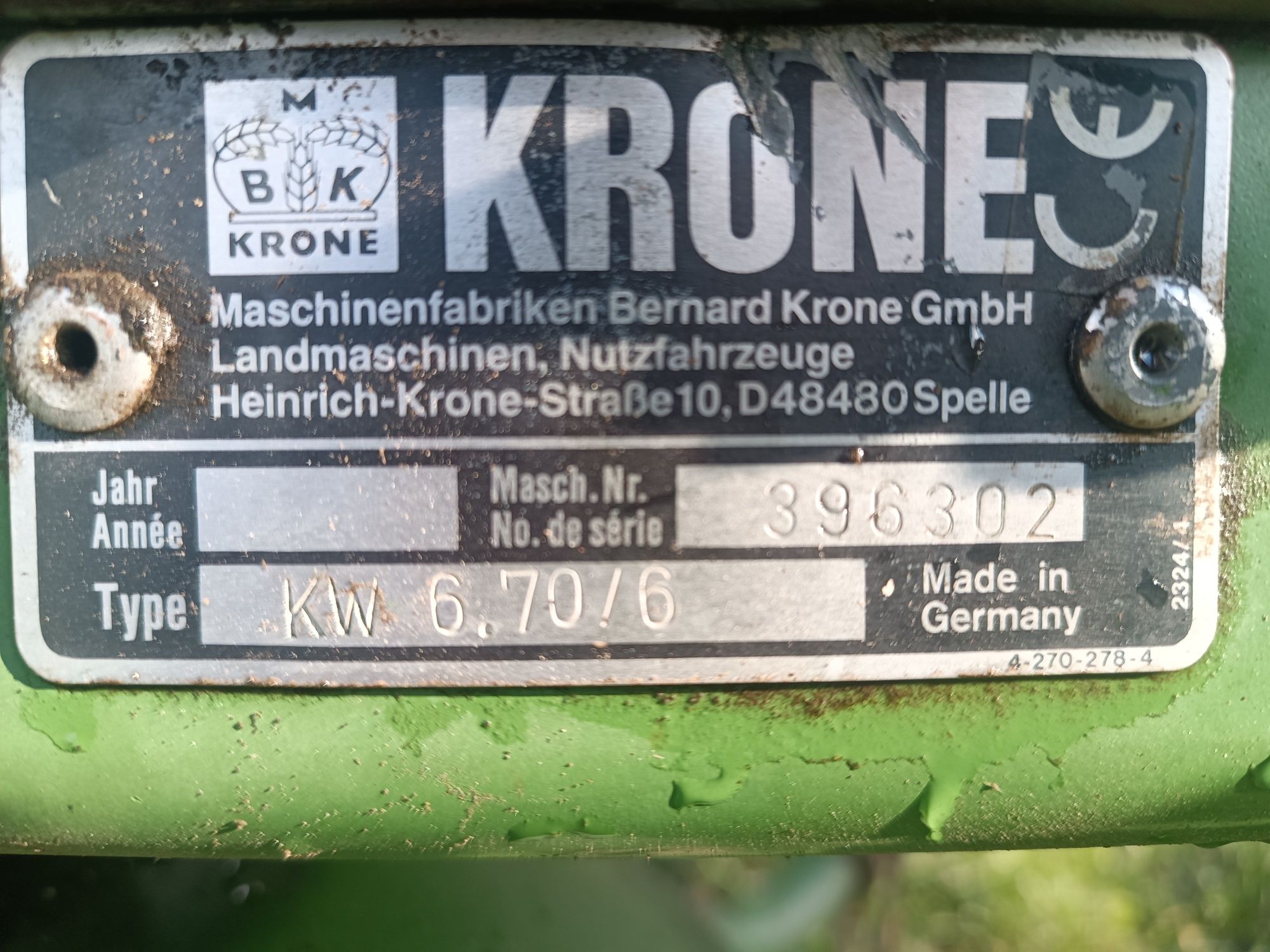 Przewracarka Krone 6.70