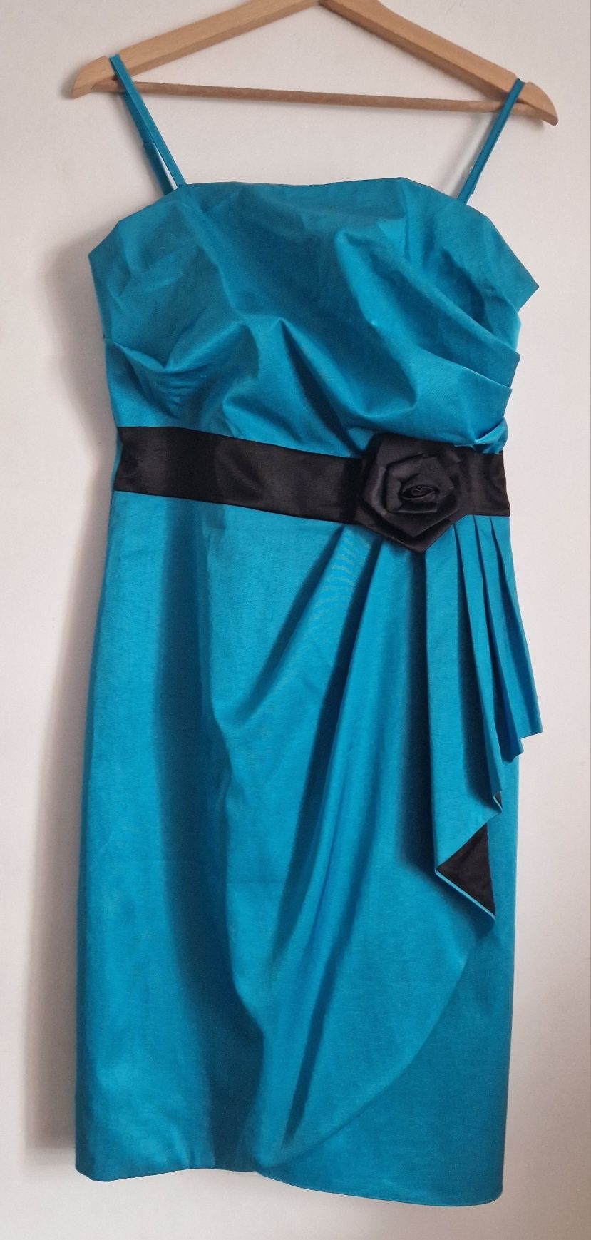 Niebieska sukienka XXL (44)