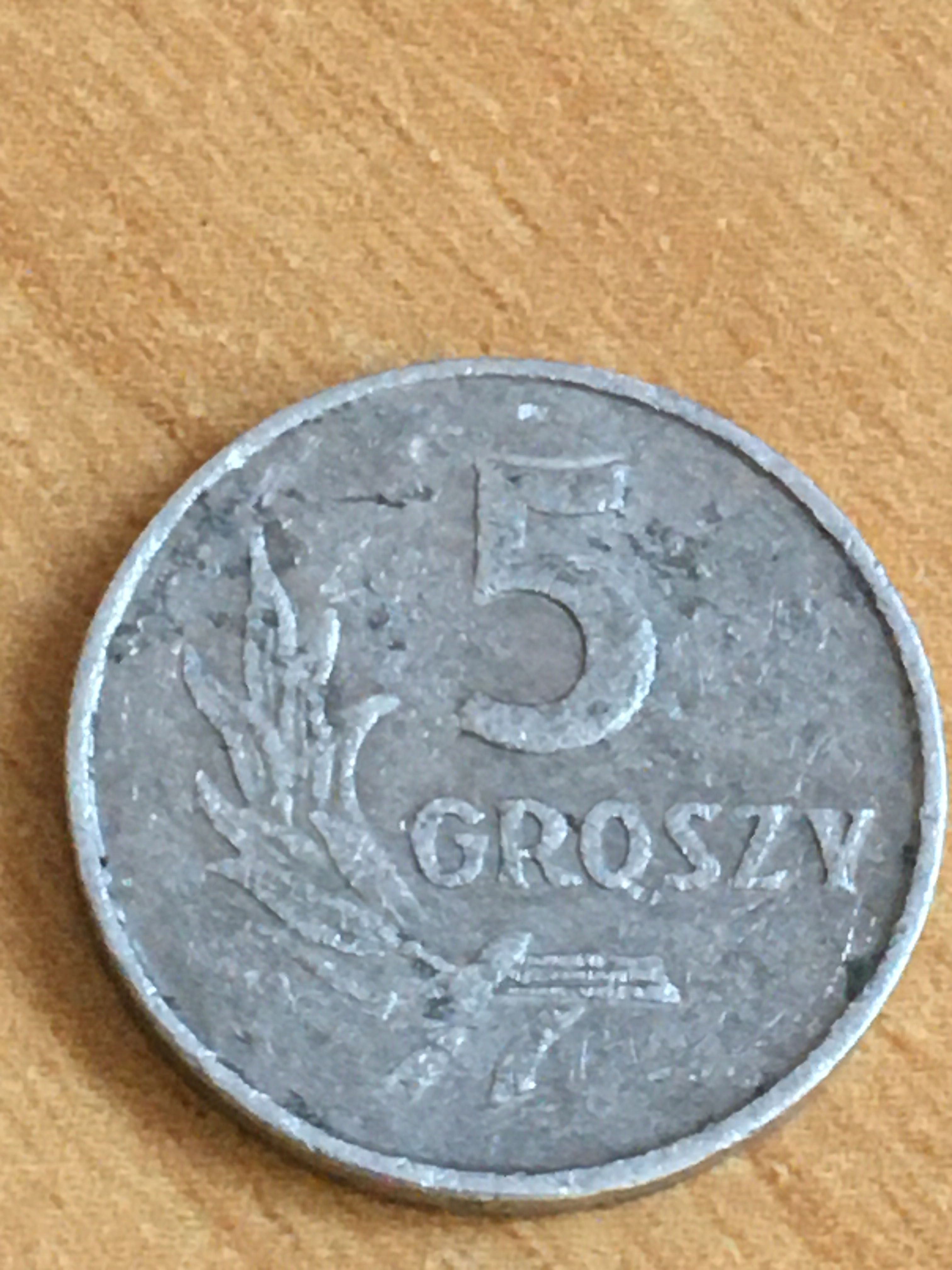 Moneta 5 groszy 1972 r.