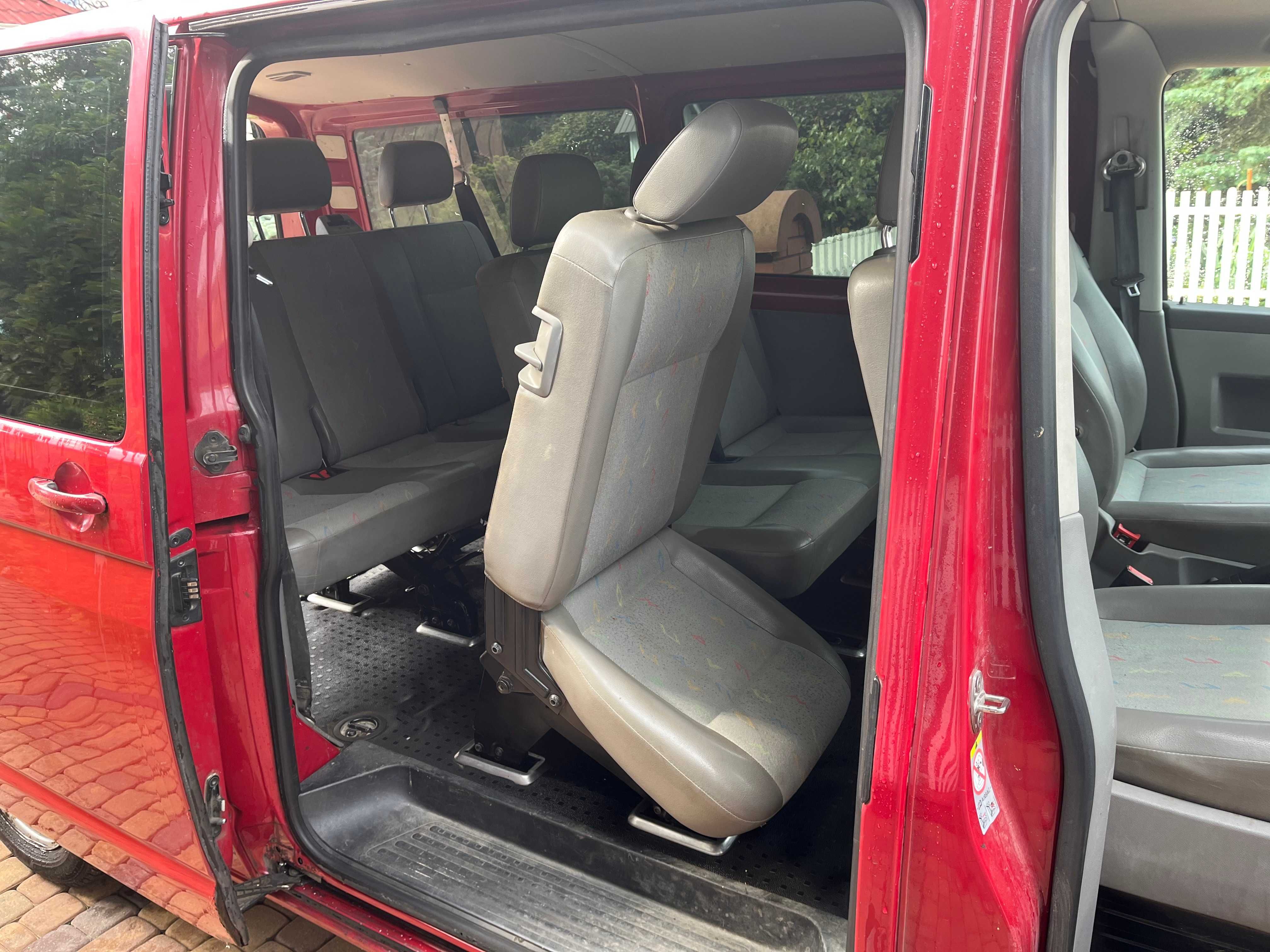 VW-T5-CARAVELLE-LONG-2.5TDI-2009rKlimAbs6biegHak9osobKraj Fvat ZAMIANA
