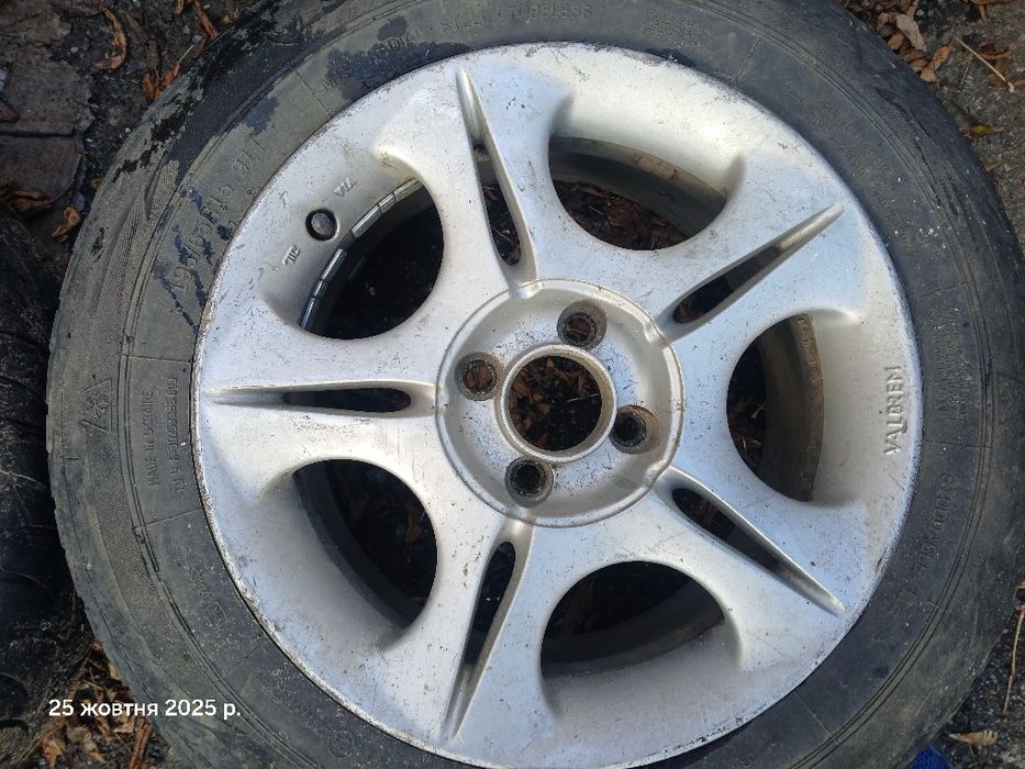 Диски титанові легкосплавні на 15, 4 на 100, опель можна з резиною