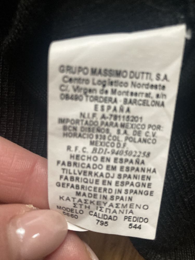 Massimo Dutti kardigan welna M 36 38 czarny zara