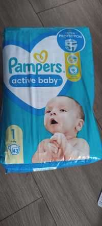 Nowe Pampersy Pampers active baby rozmiar 1
