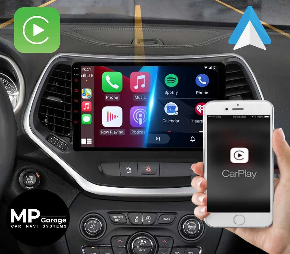 JEEP CHEROKEE 5 KL Radio Android CarPlay/AA Qled Montaż !!!