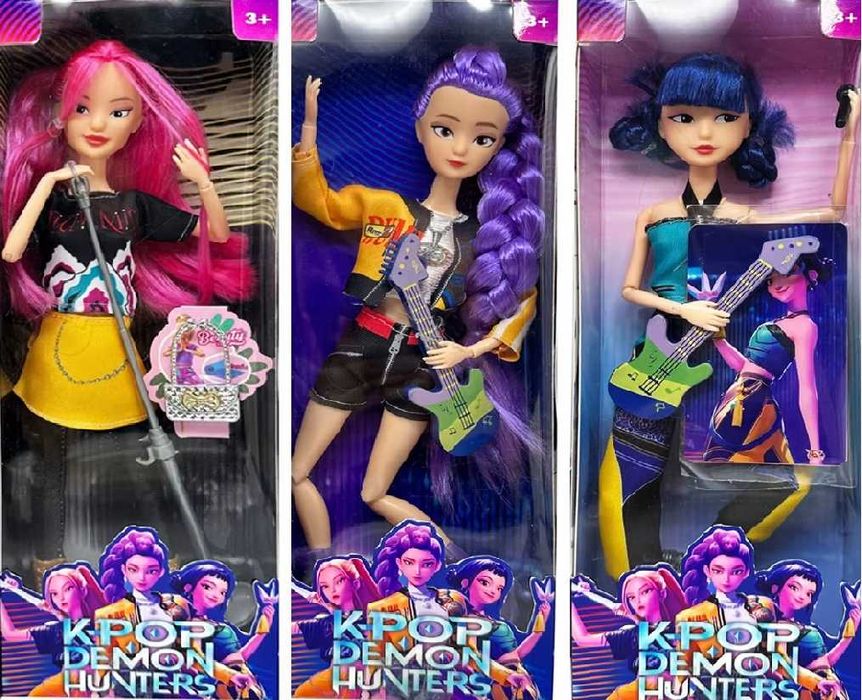 Zestaw lalek kpop demon hunters lalka Mira Rumi Zoey huntrix Mikołajki