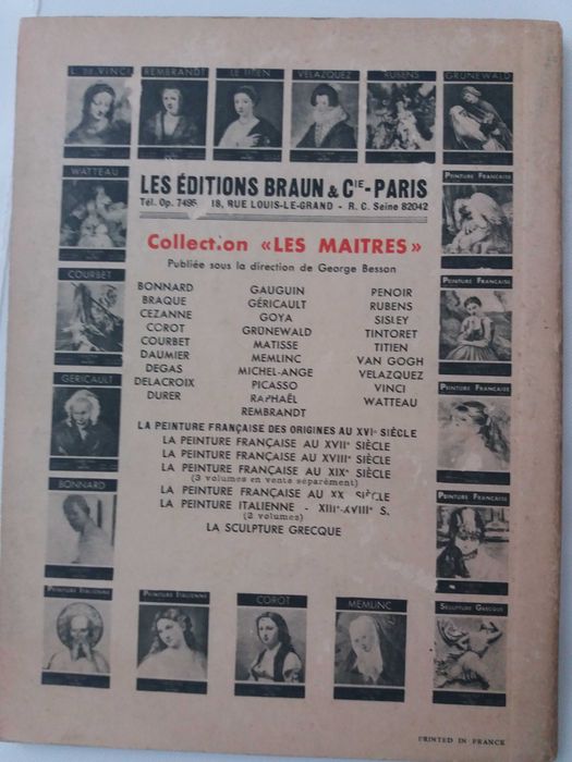 3 Livros da Collection des Maitres -