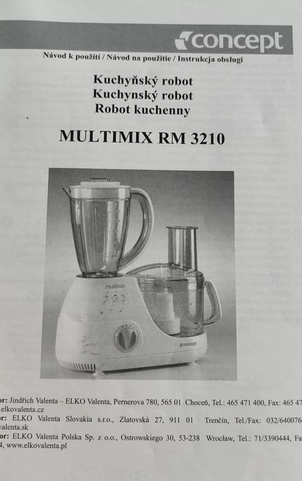 Robot do krojenia, tarcia itp