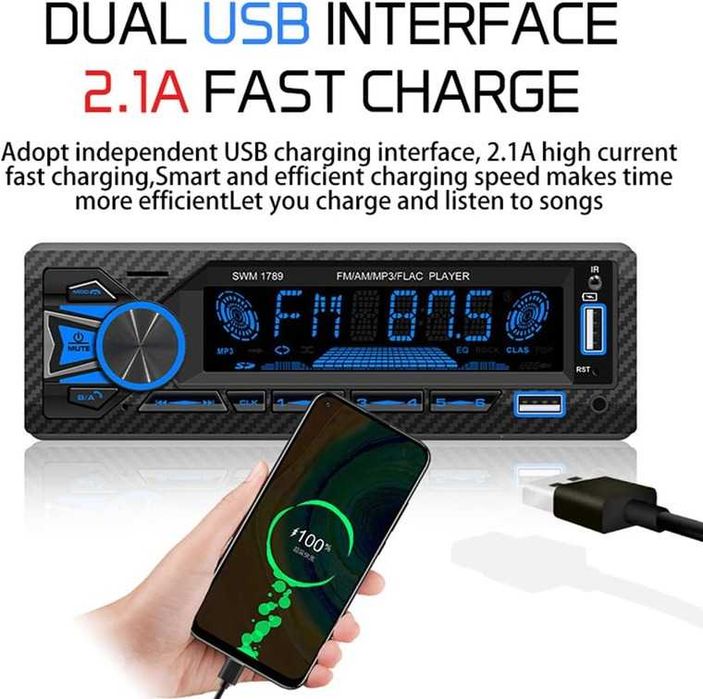Autoradio Bluetooth microSD USB AUX