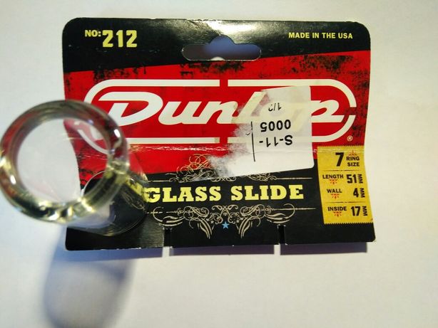 Слайдер Dunlop glass slide 212, медиатор Jazz 3, сухари, кабель, джеки