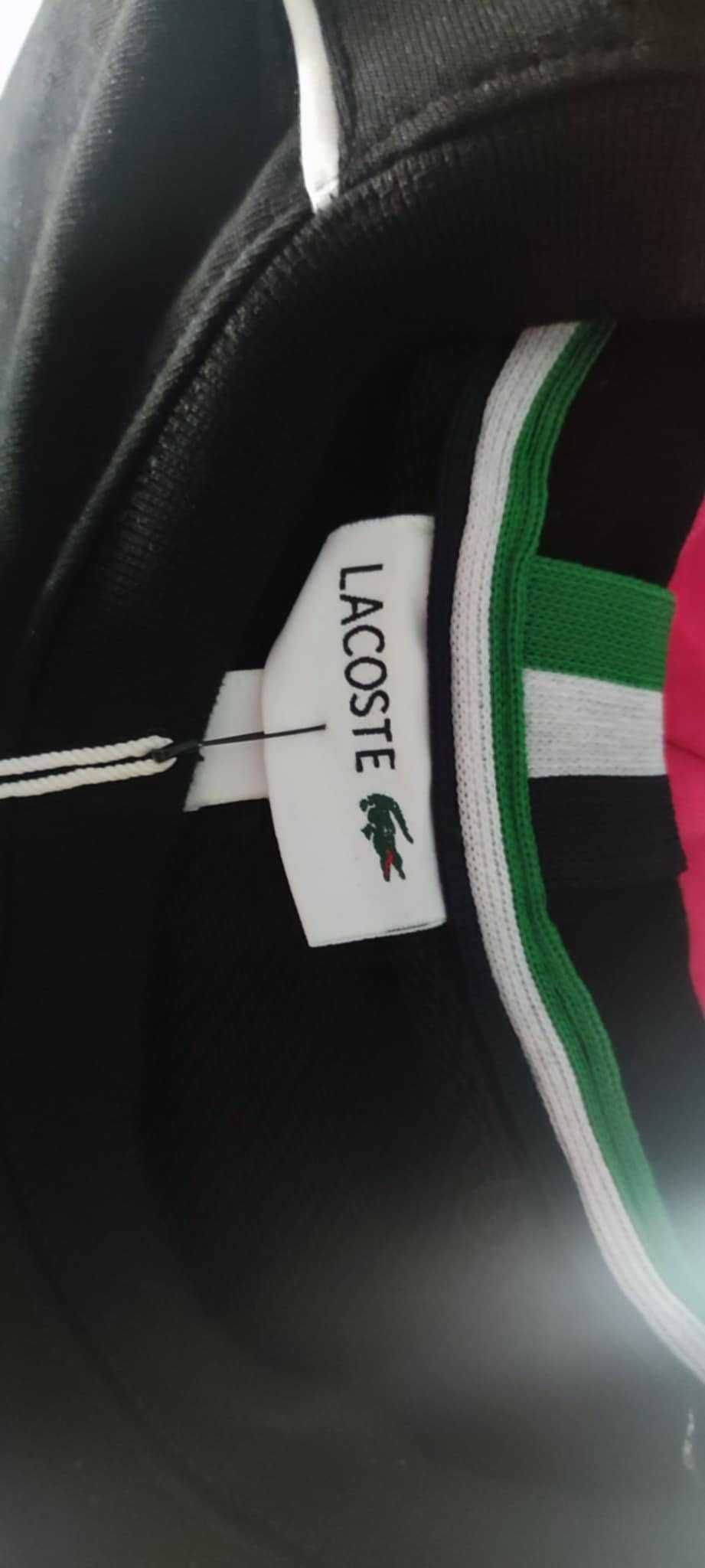 Nowa męska bluza ocieplana Lacoste rozmiar L czarna