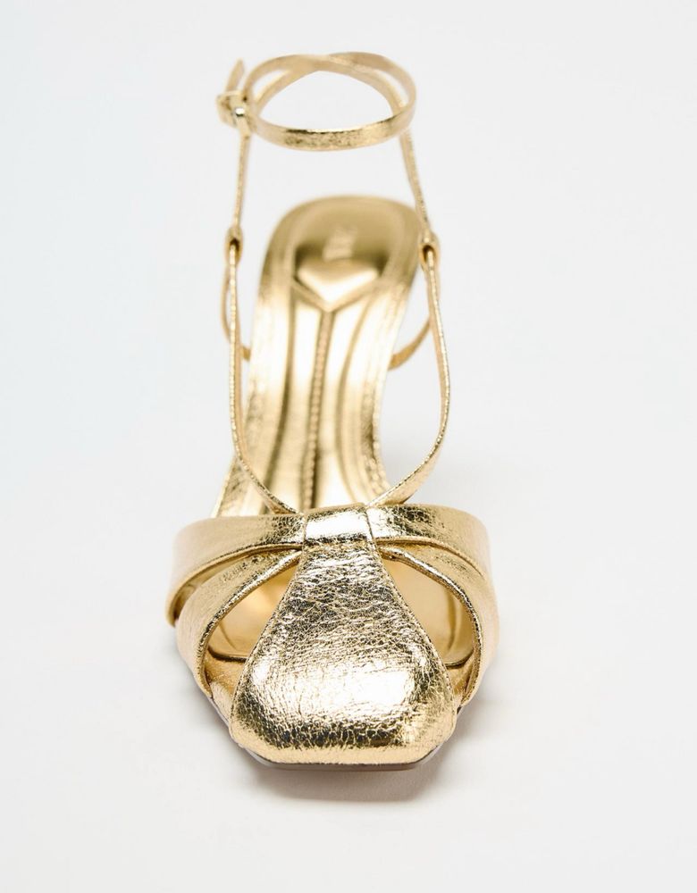 Zara obcasy zlote NOWE 40