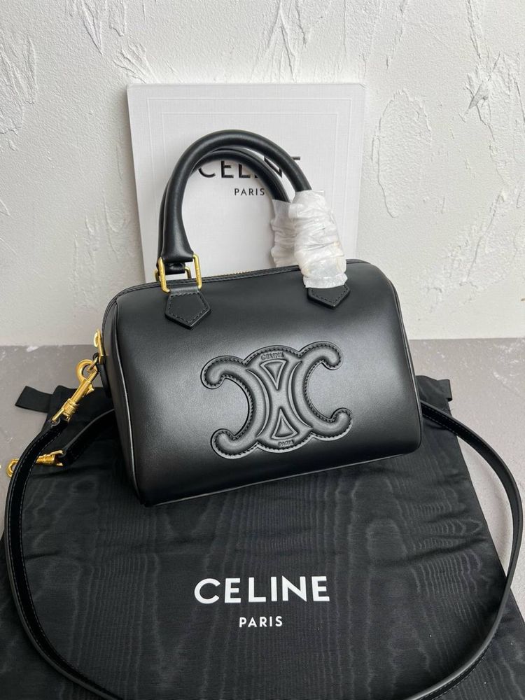 Черная оригинальная женская сумка Celine lux