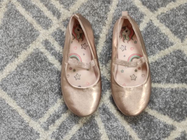 Buty balerinki złote H&M dziewczynka r.32 wkł. 20,5 cm Wysyłka olx