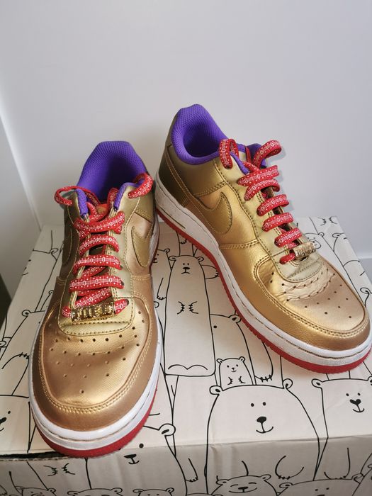 Buty Nike air force 1 złote