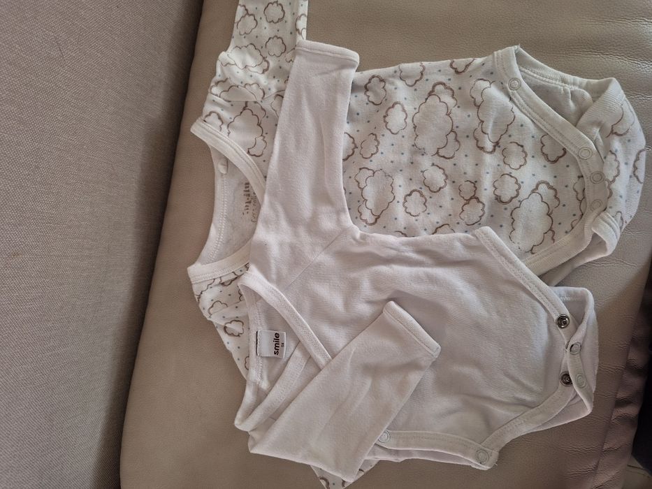 Body niemowlęce 9 szt,  new born, rozmiar 50 i 56, paka dla niemowlaka
