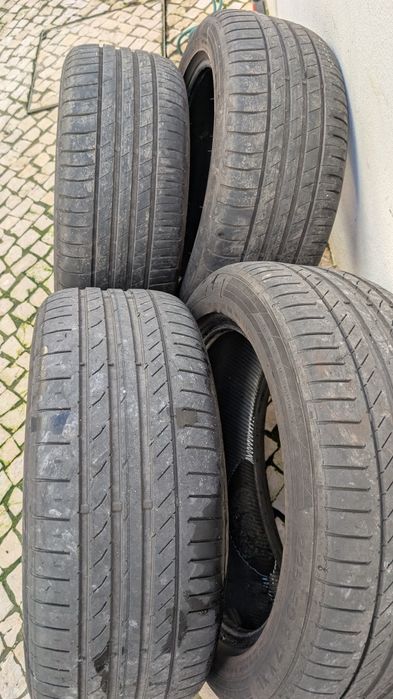 4 Pneus 225/50 R17 98W (Goodyear + Continental)