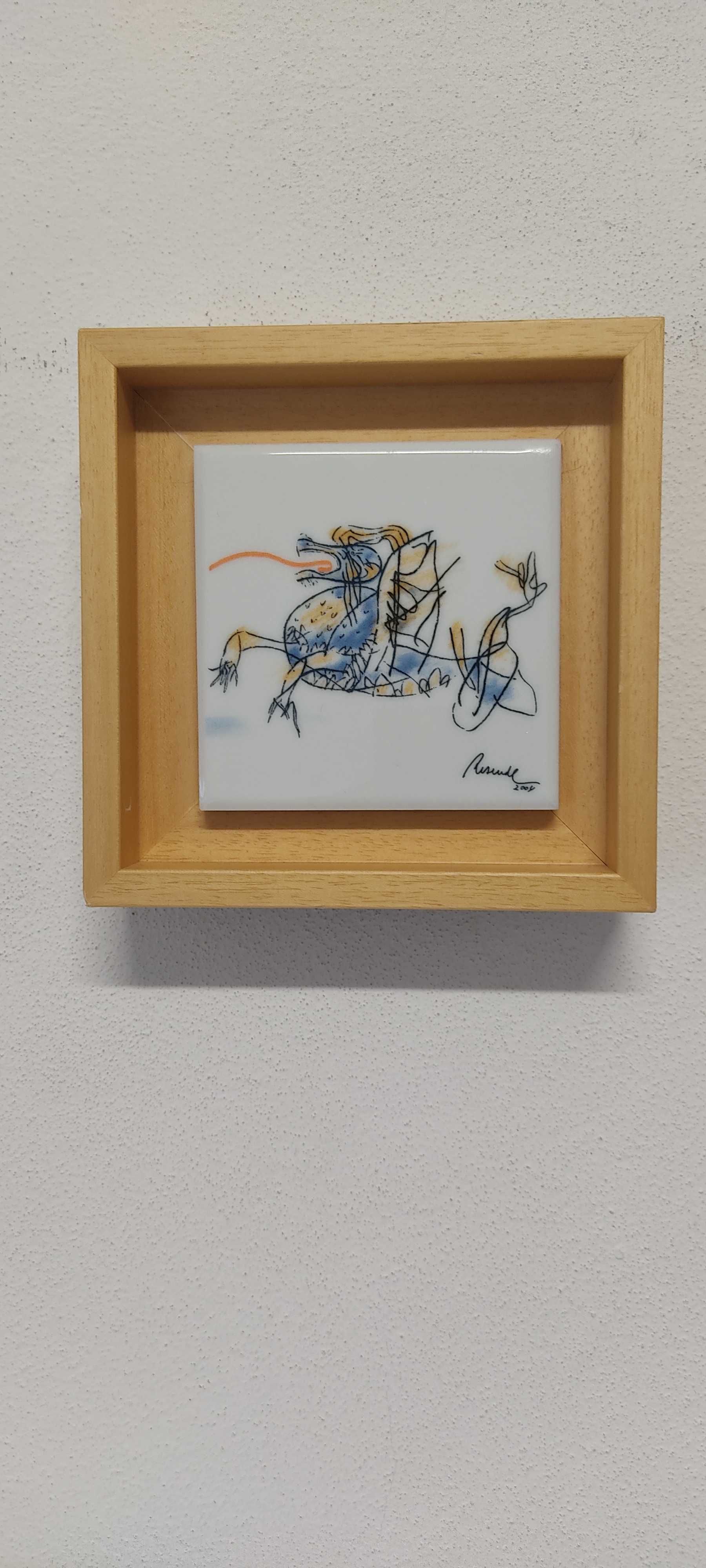 Azulejo assinado a quando da inauguração estádio do Dragão