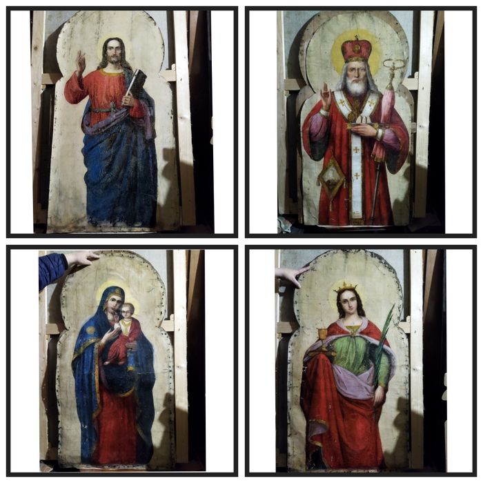 Ікони. Ісус, Миколай, Марія