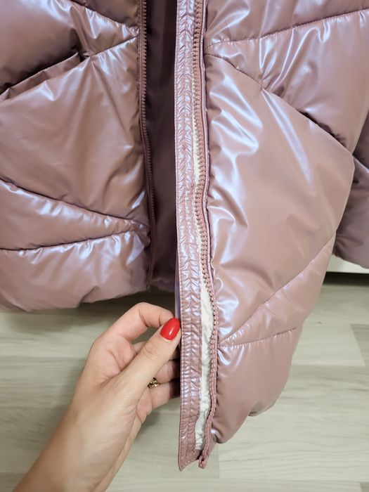 Reserved dziewczęca zimowa różowa holo 146