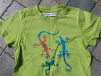 110 FILOU & FRIENDS t-shirt * jaszczurki * zielona koszulka