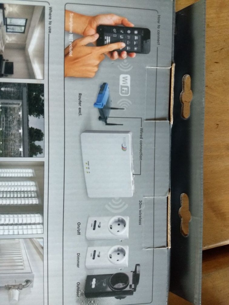 Gniazda zdalnie sterowane plus centralka Ethernet Smart Home HE840ipdo