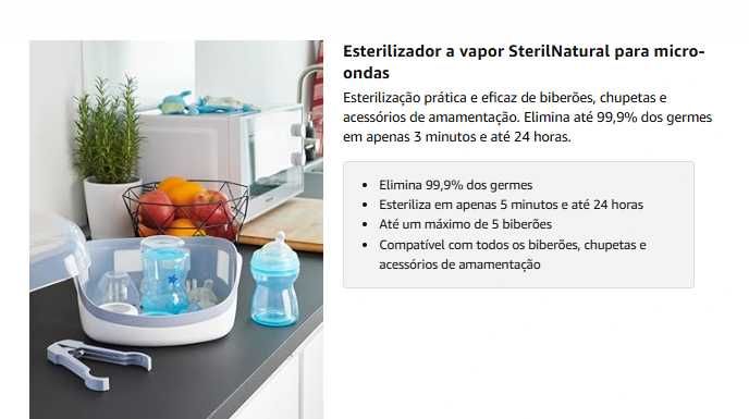 Chicco - Esterilizador de Biberões, Chupetas etc