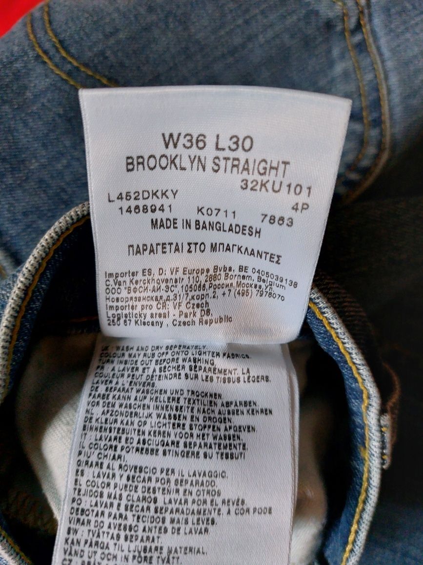 Męskie spodnie jeansowe LEE BROOKLYN STRAIGHT W36 L30