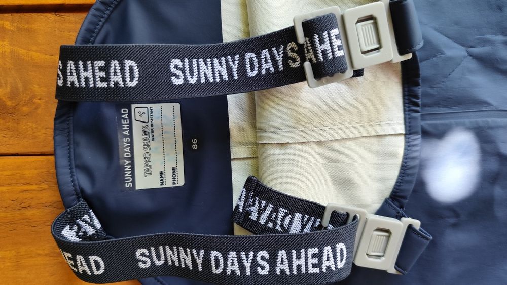 Spodnie przeciwdeszczowe rozmiar 86 dumny data ahead