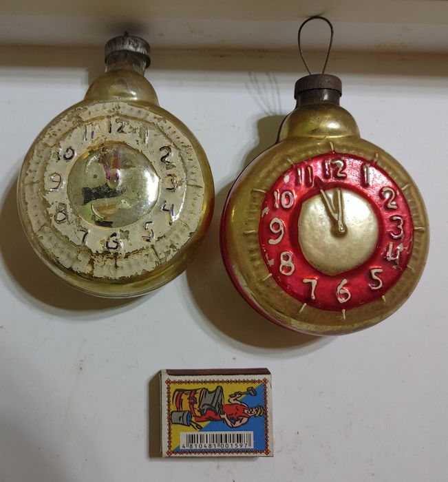 Ёлочная игрушка часы СССР ёлочная игрушка гигант игрушка большая