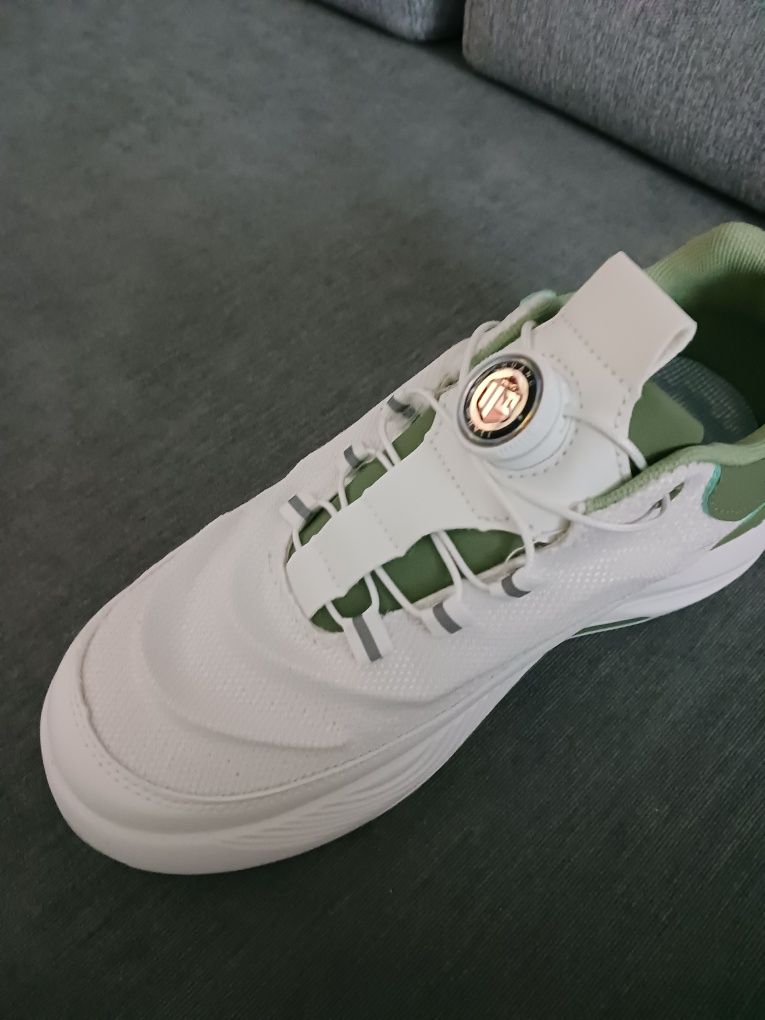 Adidasy męskie biało żielone roz 40 dł.wkładki 25