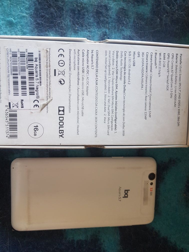 telemóvel bq 5.7 bom estado