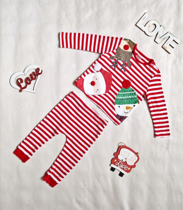 Новорічна Різдвяна піжама Fred&Flo 9-12 м