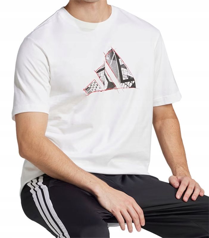 Adidas Męska Koszulka Bawełniana T-shirt Logo Graphic / rozm. 3xl