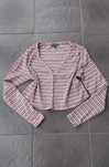Sweter kardigan krótki paski M 38