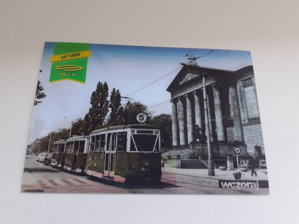 Pocztówka 3D tramwaj Poznań