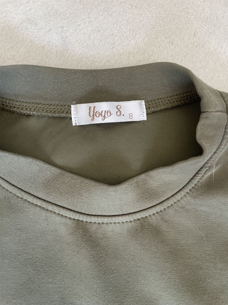 Bluza dziewczęca khaki 122