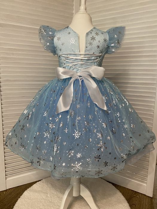 Платье детское новогоднее снежинка