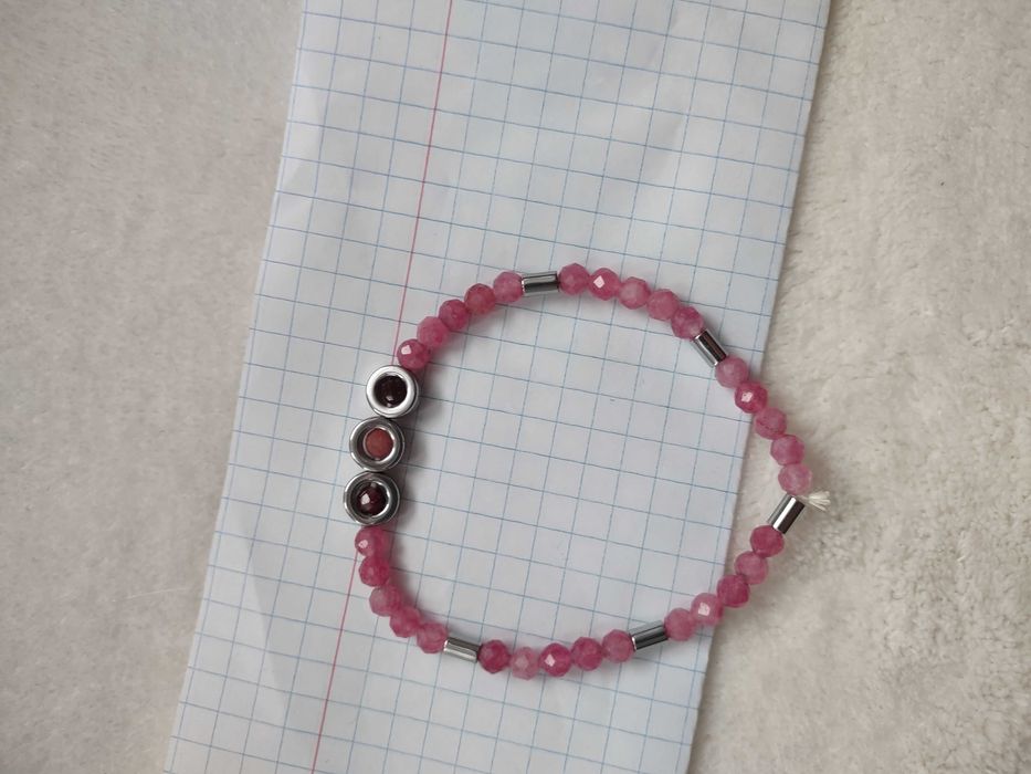 Bransoletka turmalin/ cytryn /hematyt