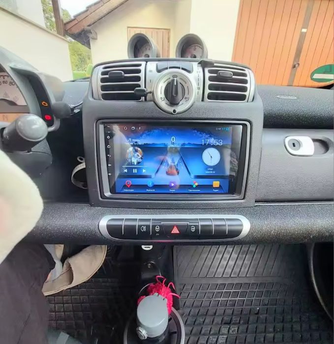 Radio 2 DIN Smart Four two / ForFour (2007 a 2017) + GPS + Carplay