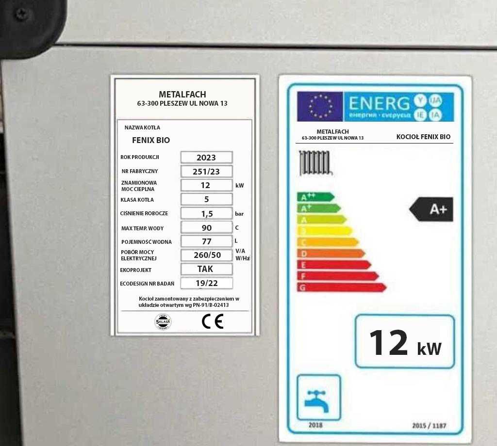 Kocioł 12kW na Drewno Węgiel Kotły Piec Zasypowy PRODUCENT