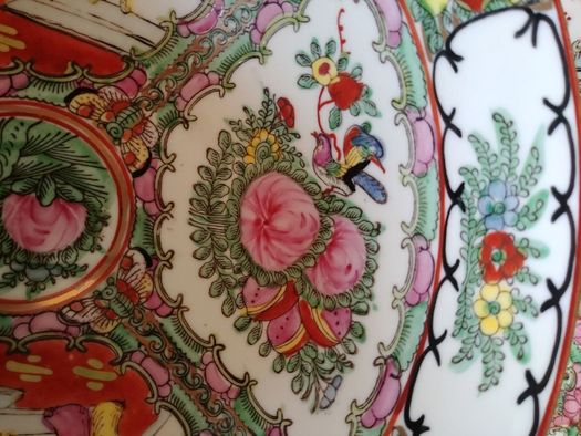 Porcelana chińska ręcznie malowana - pełen serwis 12 osób / 141 szt.