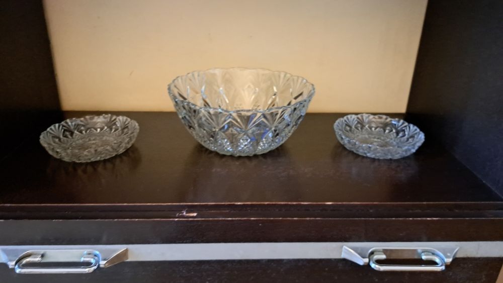 Várias peças em vidro antigas