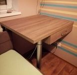 Biurko stół + półki z oświetleniem jak Nowe