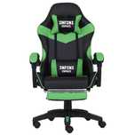 Fotel Gamingowy z podnóżkiem INFINI ESPACE Green