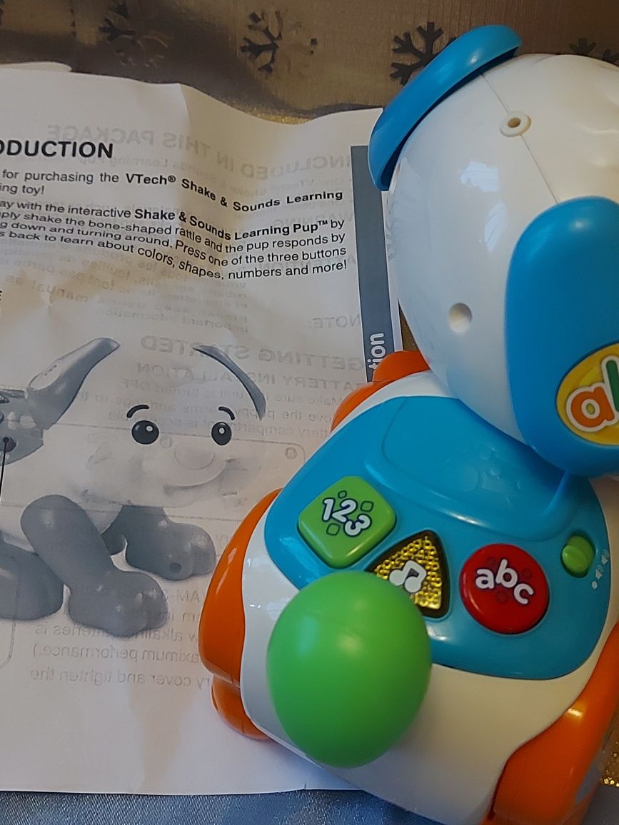 Vtech jęz ang dla 6m-3 lat interaktywny Shake&Move pup